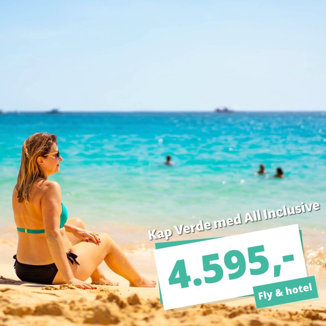 Rejs til solrige Kap Verde og nyd 30 graders varme med All Inclusive fra 4.595,-