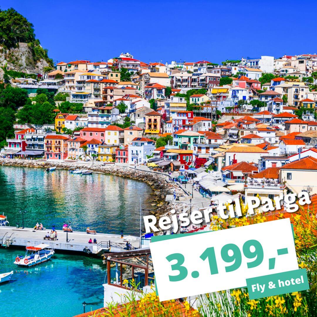 1 uge i Parga inkl. fly t/r og 3? hotel fra 3.199,-