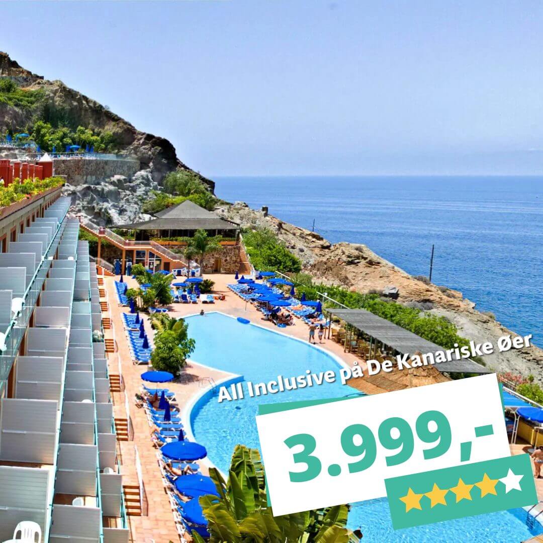 4★ All Inclusive på De Kanariske Øer fra 3.999,-