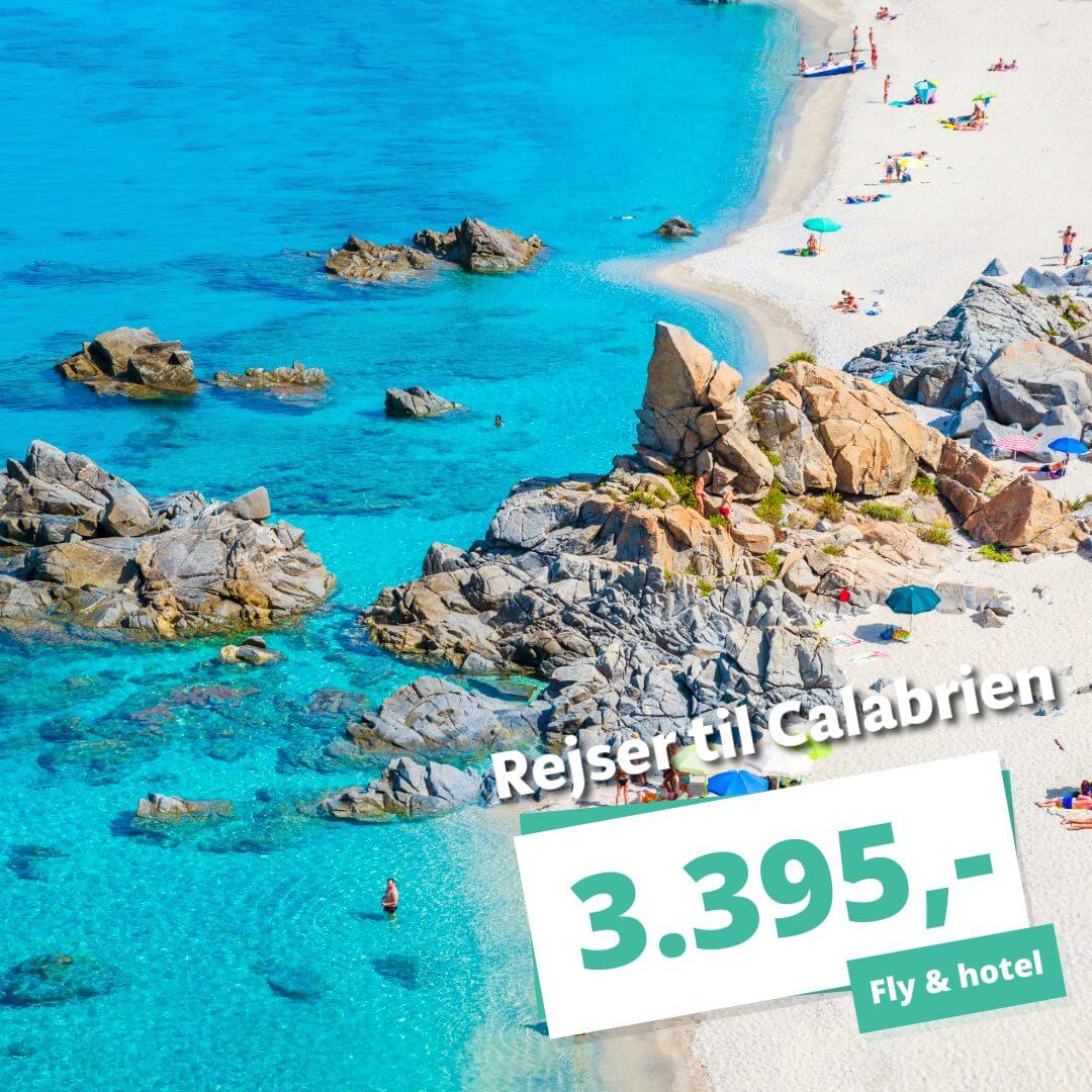 1 uges badeferie i Calabrien – inkl. morgenmad fra 3.395,-!