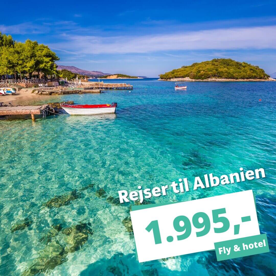 Sol, strand og afslapning – Tidlig sommerferie i smukke Albanien fra kun 1.995,-