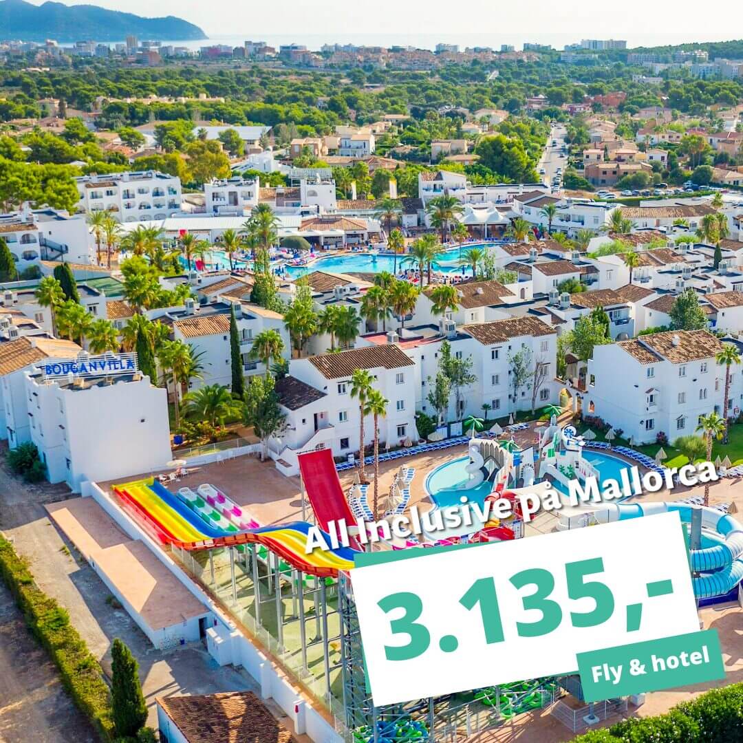 3★ Afbudsrejser til Mallorca med All Inclusive fra KUN 3.135,-