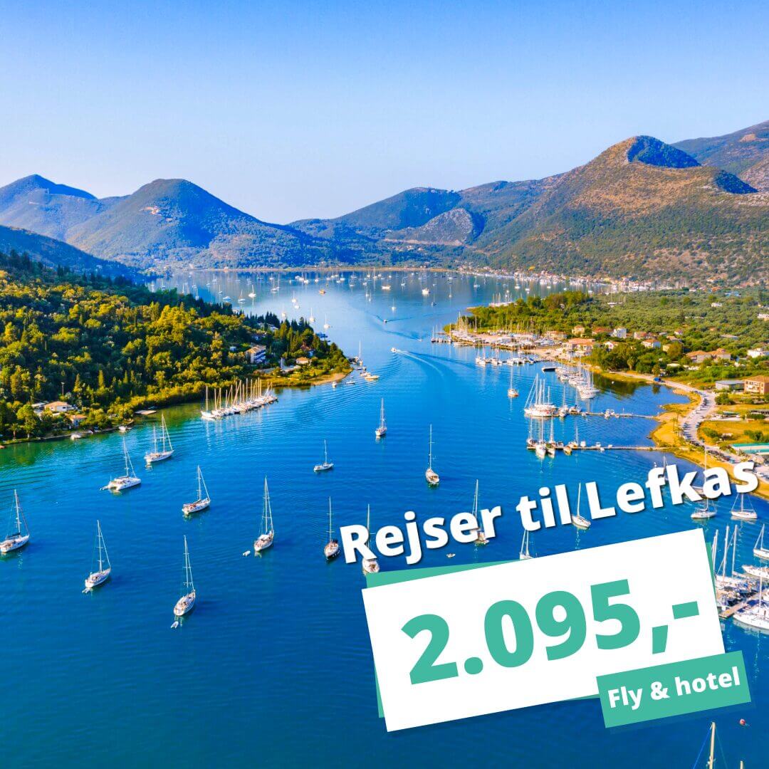 Rejs på badeferie til den græske ferieø Lefkas fra 2.095,-