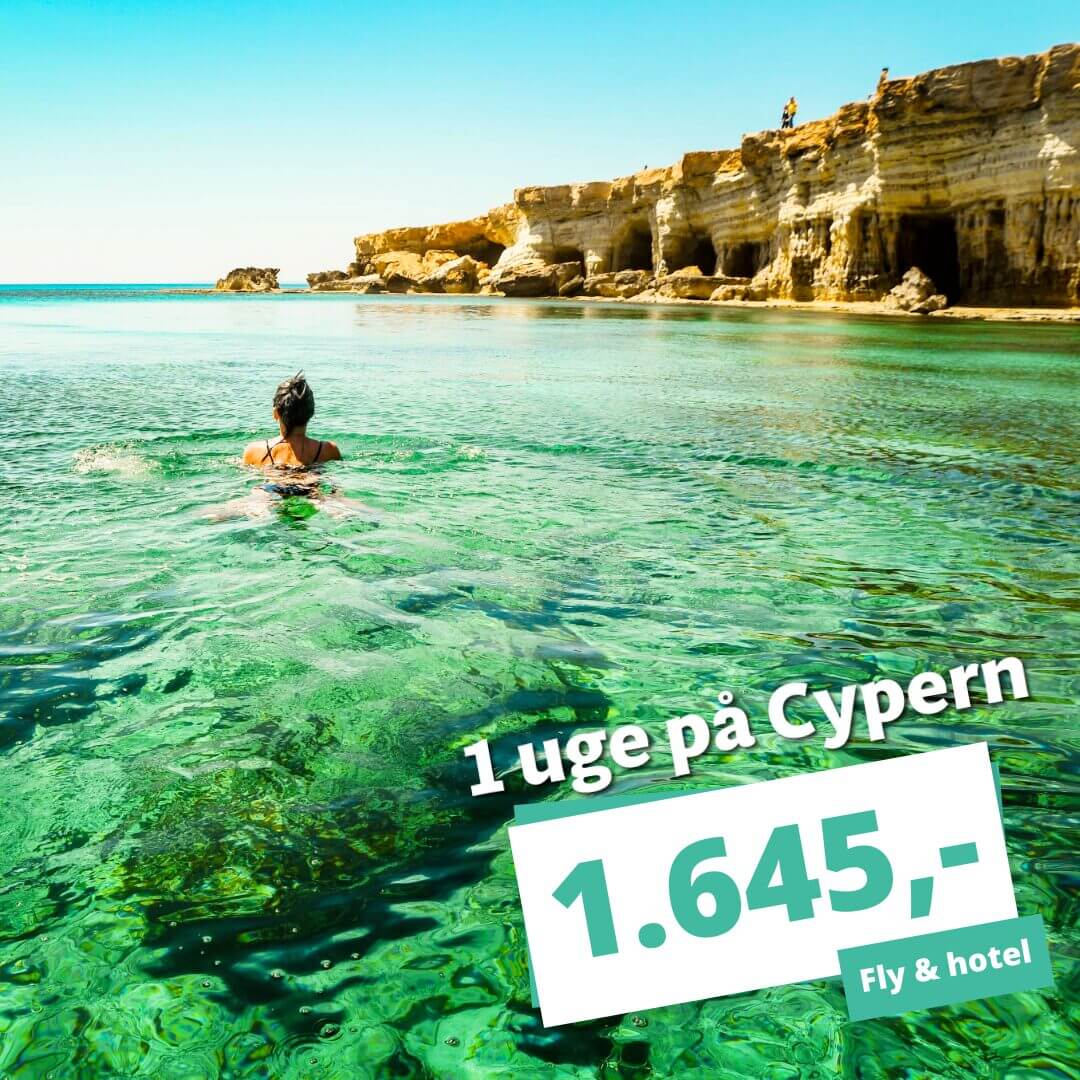 1 uges ferie på Cypern til spotpris – afbudsrejser fra 1.645,-!
