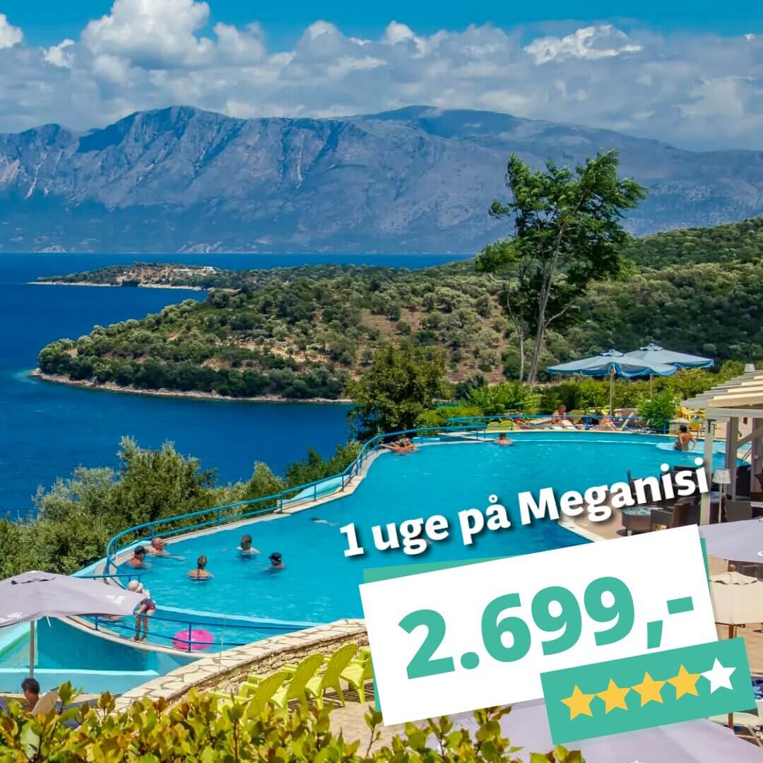 7 nætter på Meganisi fra kun 2.699 kr. – med All Inclusive og Ø-All Inclusive inkluderet!