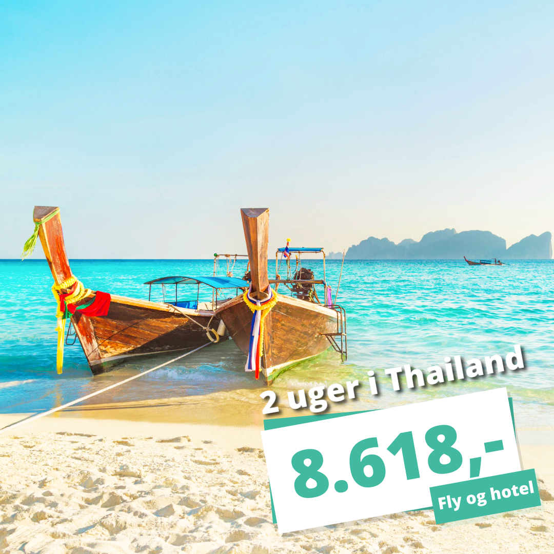 Start efteråret med 2 uger i Thailand inkl. fly t/r og 3★ hotel fra 8.618,-