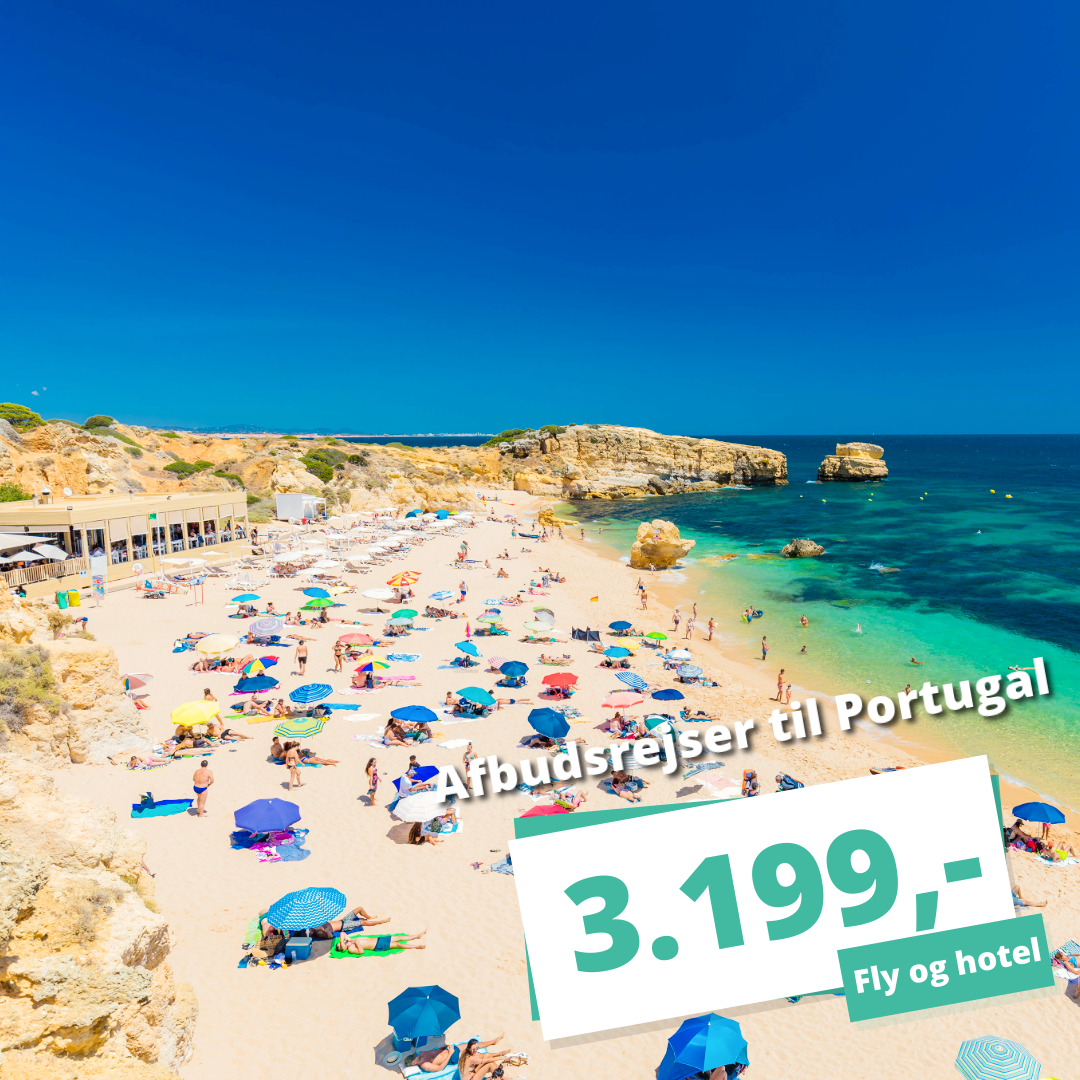 1 uges badeferie i Portugal – Afbudsrejser fra 3.199,-