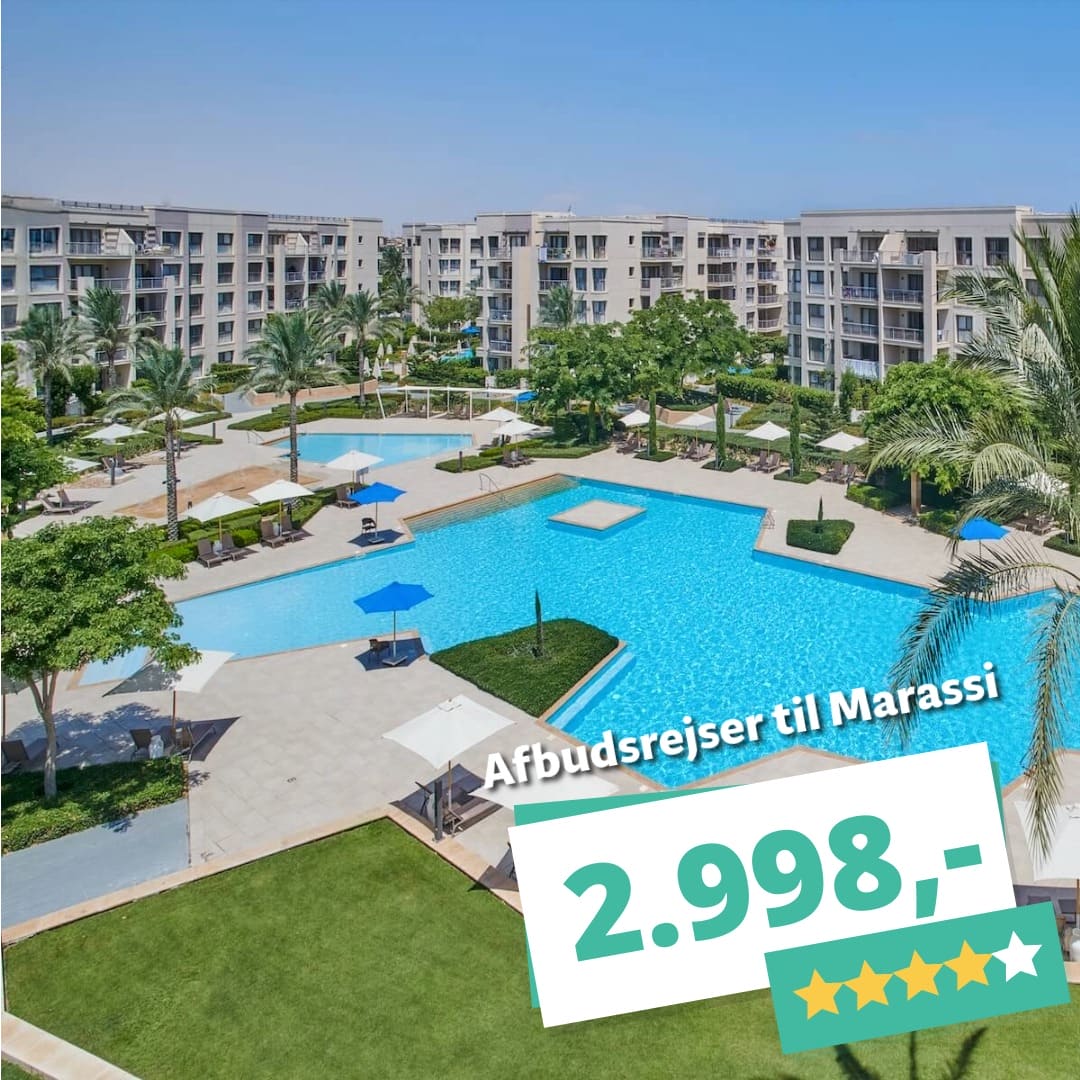 4★ Efterårsferie i Marassi i Egypten med halvpension fra KUN 2.998,-