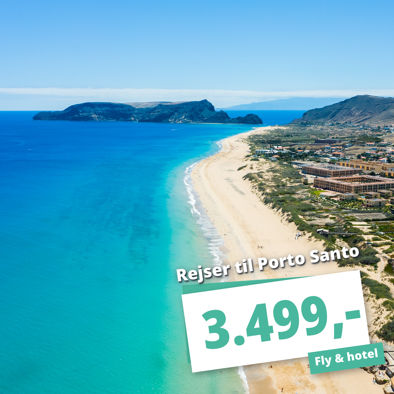 Billige rejser til Porto Santo fra 3.499,-